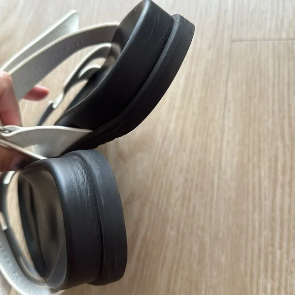 Hermes White and Black Chypre Sandals 38.5 - Picture 8 of 9